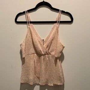 Pink and gold tank